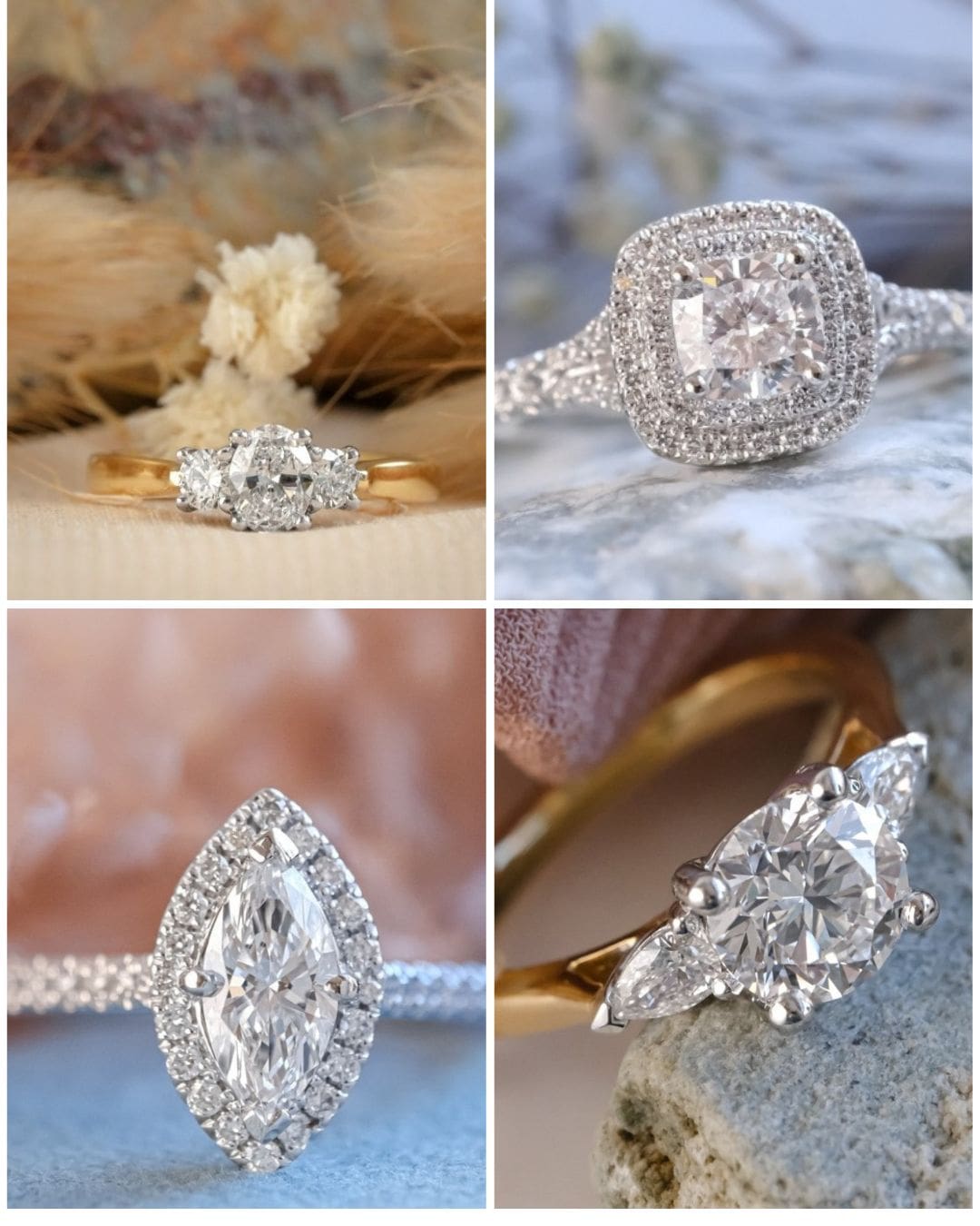 Modern Style Engagement Rings