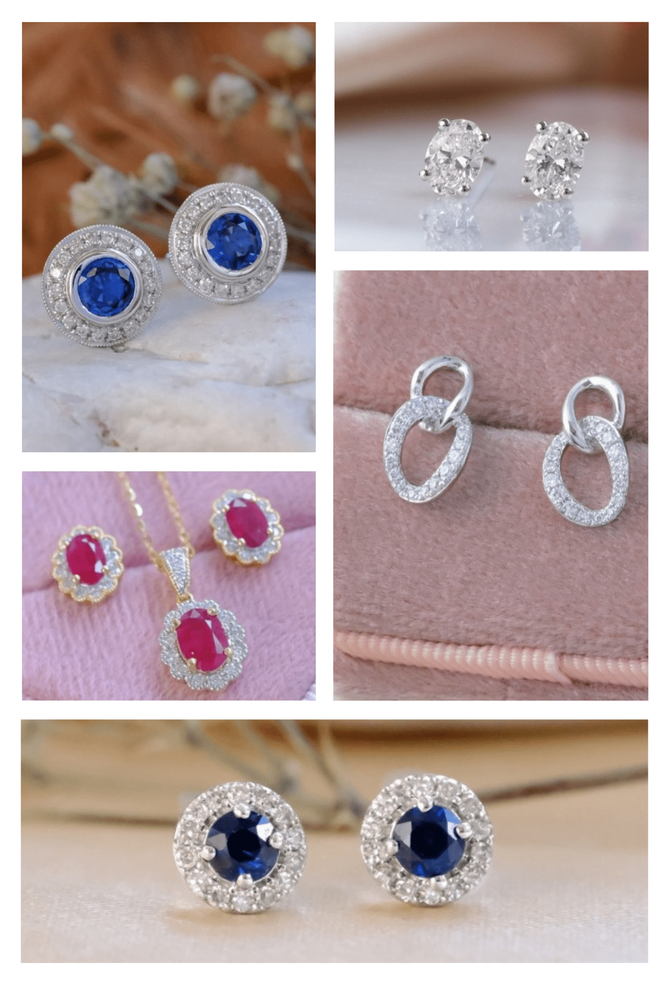 Sapphire and Diamond earrings